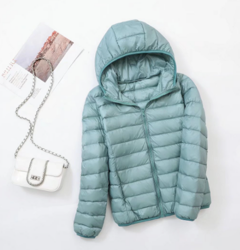 Ultralight Women&#39;s Winter Padded Jacket With Hood