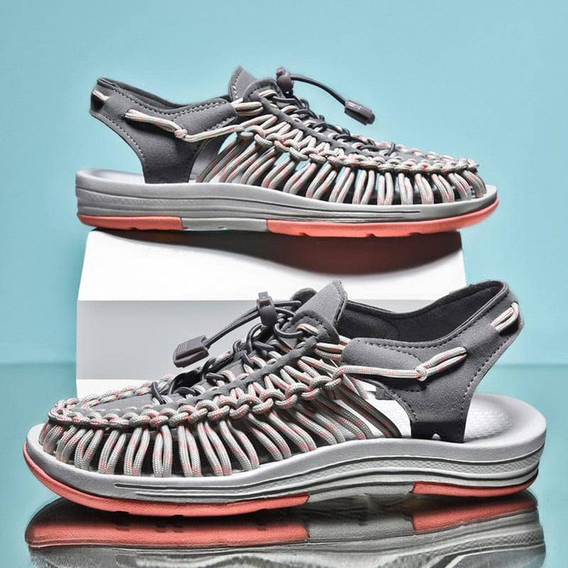 Unisex Braided Sandals With Non-Slip Sole And EVA Insole