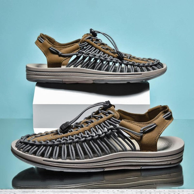 Unisex Braided Sandals With Non-Slip Sole And EVA Insole