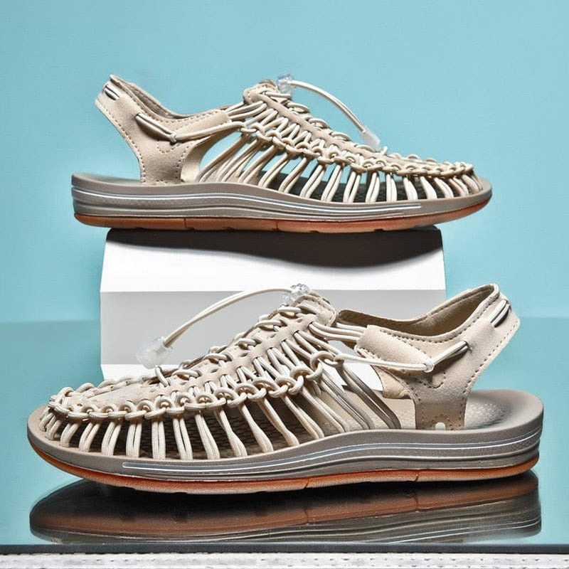 Unisex Braided Sandals With Non-Slip Sole And EVA Insole