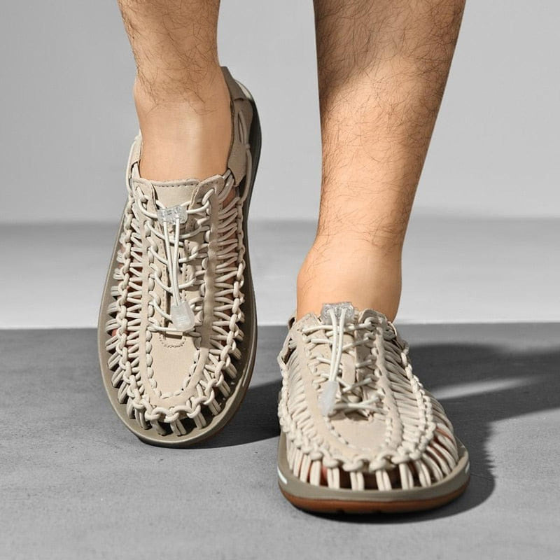 Unisex Braided Sandals With Non-Slip Sole And EVA Insole