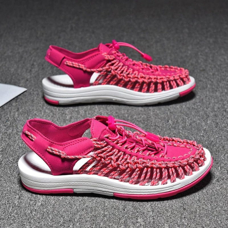 Unisex Braided Sandals With Non-Slip Sole And EVA Insole