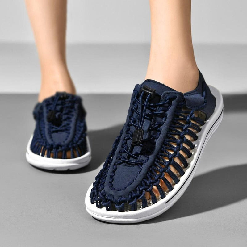 Unisex Braided Sandals With Non-Slip Sole And EVA Insole
