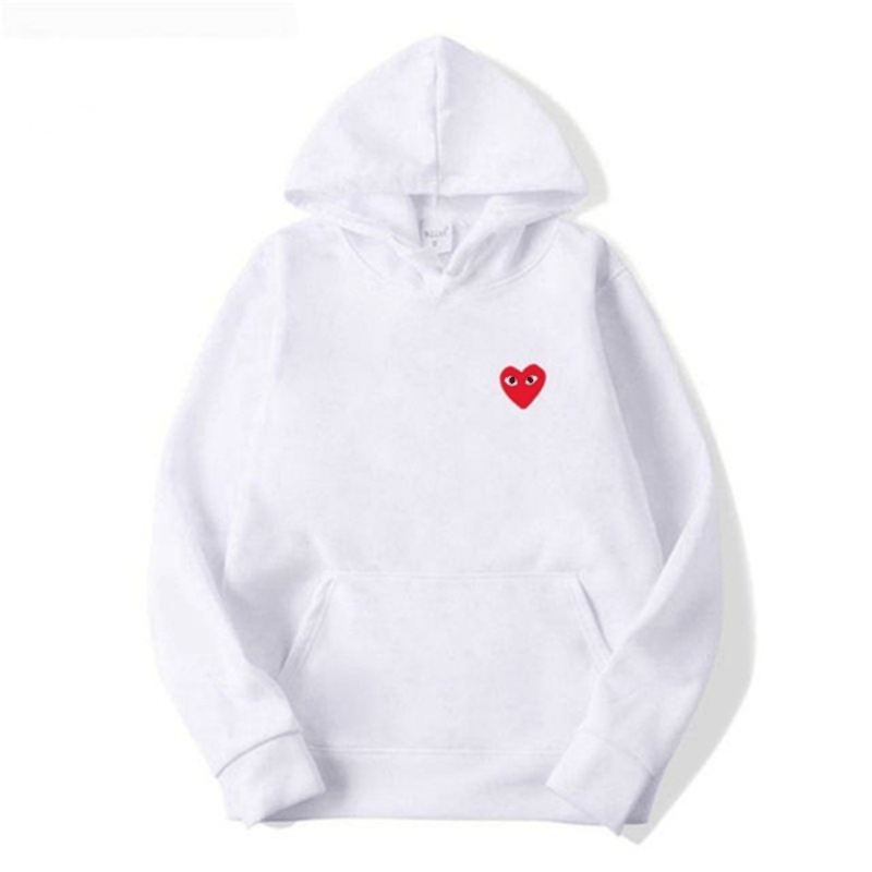 Unisex Cotton Hoodie With Heart-Shaped Logo