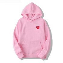 Unisex Cotton Hoodie With Heart-Shaped Logo