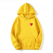 Unisex Cotton Hoodie With Heart-Shaped Logo