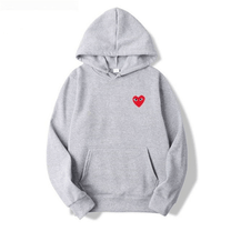 Unisex Cotton Hoodie With Heart-Shaped Logo