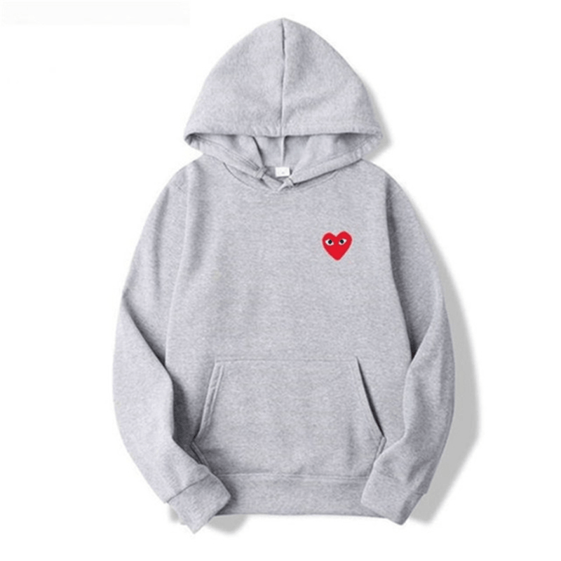 Unisex Cotton Hoodie With Heart-Shaped Logo