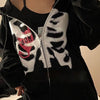 Black with Skeleton and Heart