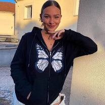 Unisex Gothic Design Hoodie With Kangaroo Pocket