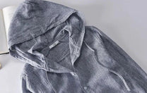 Unisex Lightweight Breathable Hooded Casual Shirt