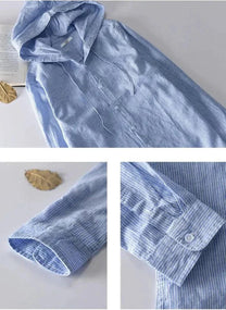 Unisex Lightweight Breathable Hooded Casual Shirt