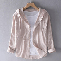 Unisex Lightweight Breathable Hooded Casual Shirt