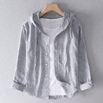 Unisex Lightweight Breathable Hooded Casual Shirt