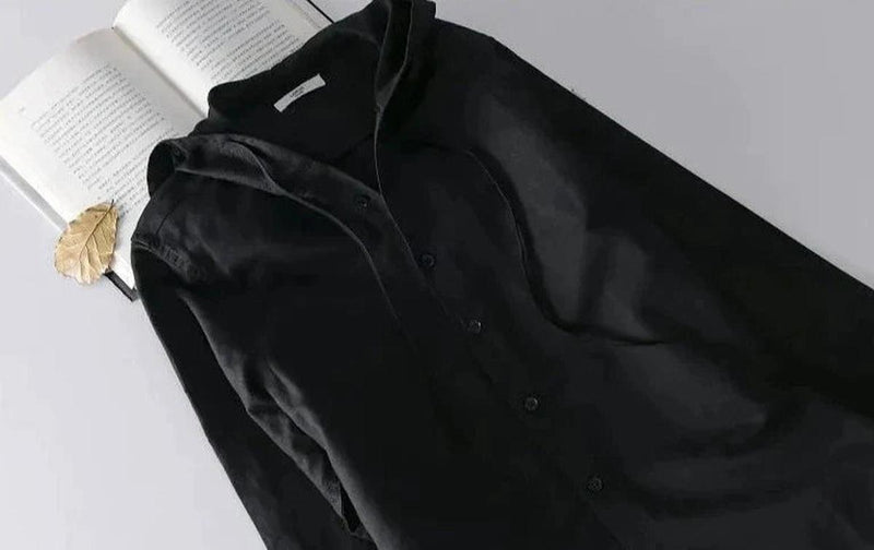 Unisex Lightweight Breathable Hooded Casual Shirt