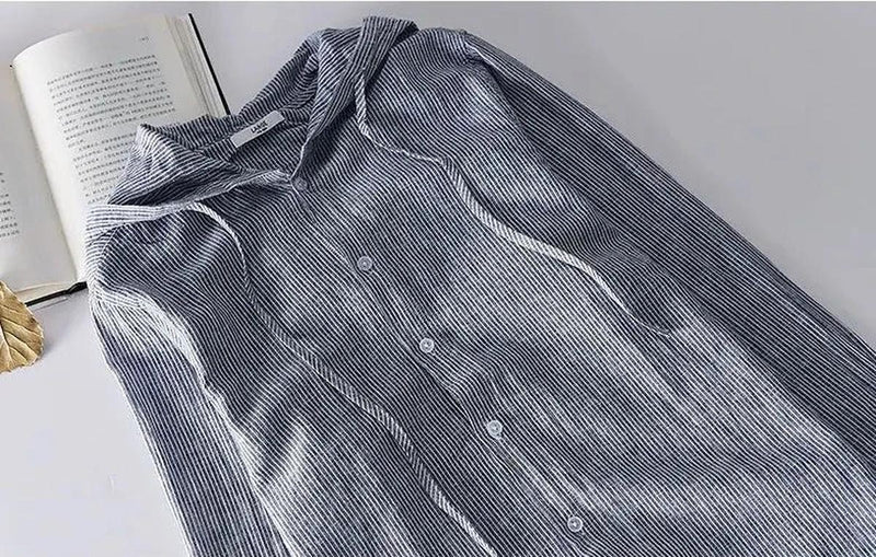Unisex Lightweight Breathable Hooded Casual Shirt