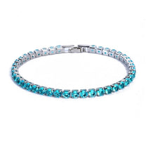 Unisex Silver Gold-Plated Zirconia Tennis Bracelet