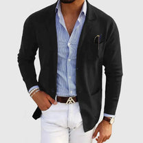 UrbanCraft – Men’s Casual Blazer with Button Pockets