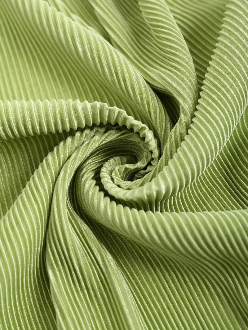 V-Neck Pleated Texture Cardigan