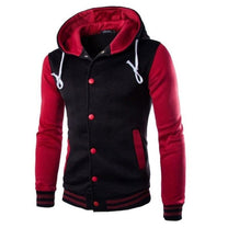 Varsity-Style Baseball Hoodie For Men - Slim Fit, Comfortable And Stylish