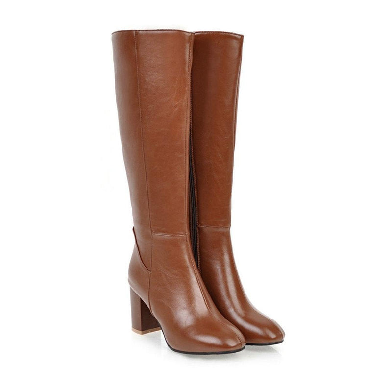Vegan Leather Ankle Boots With Zipper