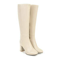 Vegan Leather Ankle Boots With Zipper