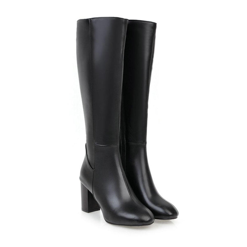 Vegan Leather Ankle Boots With Zipper
