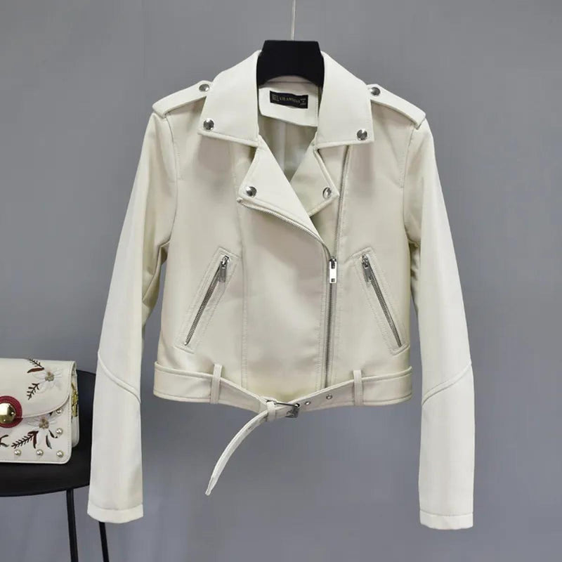 Vegan Leather Biker Jacket For Women - Stylish And Sustainable