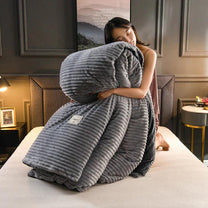 Velvet-Fleece Duvet Cover Luxurious Warmth