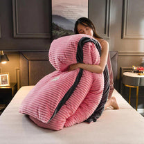 Velvet-Fleece Duvet Cover Luxurious Warmth