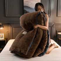 Velvet-Fleece Duvet Cover Luxurious Warmth