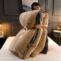 Velvet-Fleece Duvet Cover Luxurious Warmth