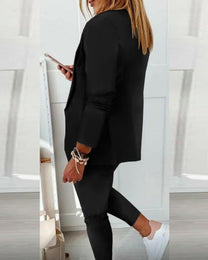 Versatile Business And Casual Suit With Elastic Waistband