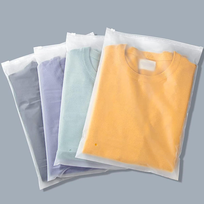 Versatile Frosted Zip Storage Bags – 20 Pack, Buy 2 Sets Get 1 Free