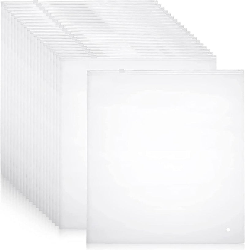 Versatile Frosted Zip Storage Bags – 20 Pack, Buy 2 Sets Get 1 Free
