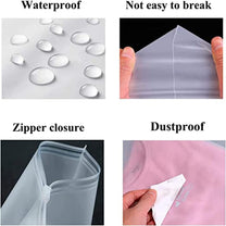 Versatile Frosted Zip Storage Bags – 20 Pack, Buy 2 Sets Get 1 Free