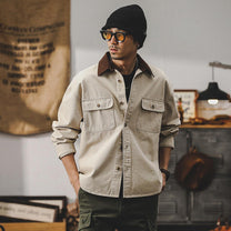 Versatile Loose Fit Work Jacket With Utility Pockets