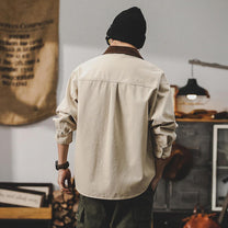 Versatile Loose Fit Work Jacket With Utility Pockets