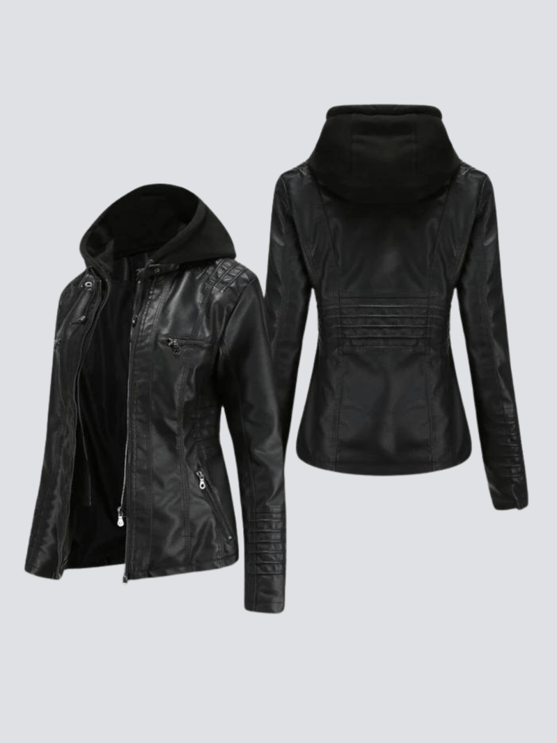 Versatile Women&#39;s Hooded Jacket With Zipper Closure