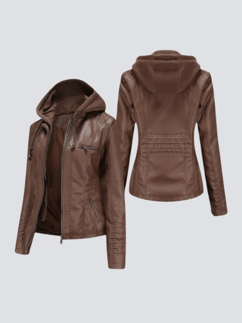 Versatile Women&#39;s Hooded Jacket With Zipper Closure