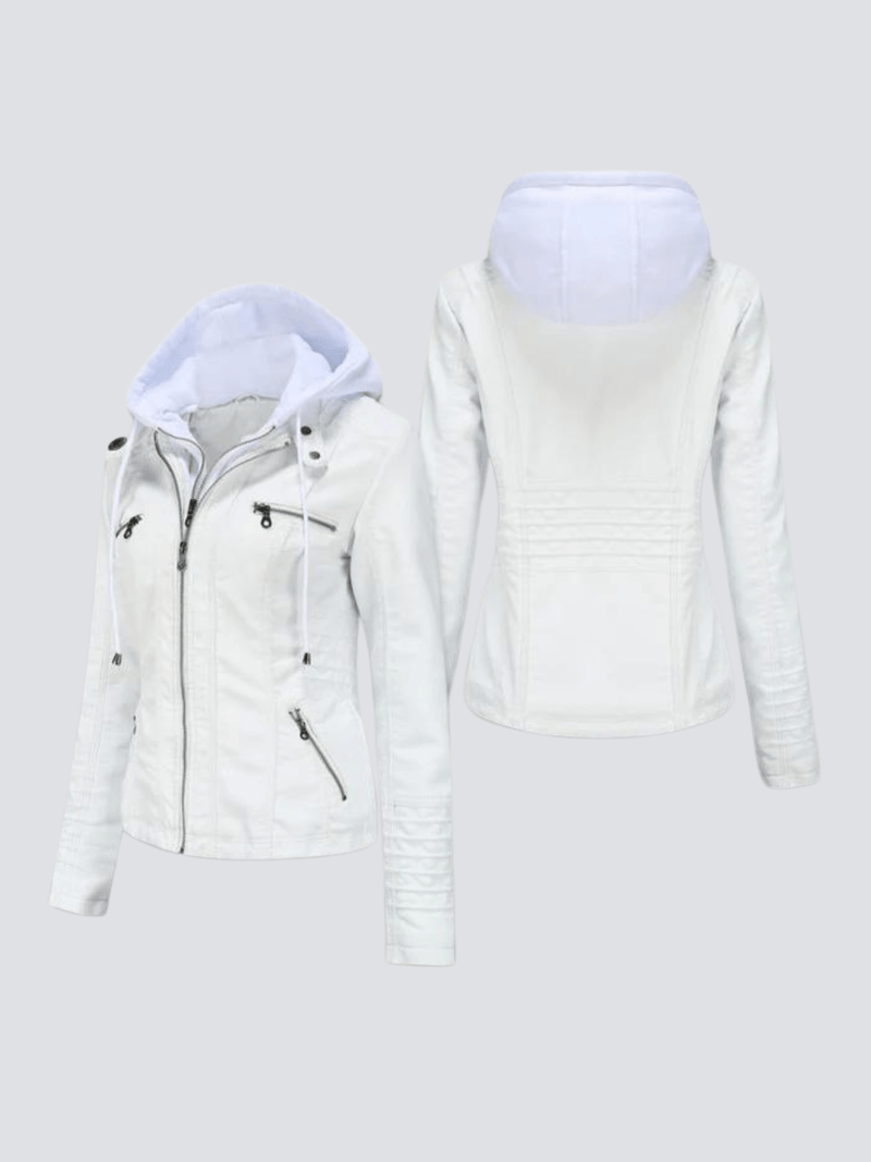 Versatile Women&#39;s Hooded Jacket With Zipper Closure