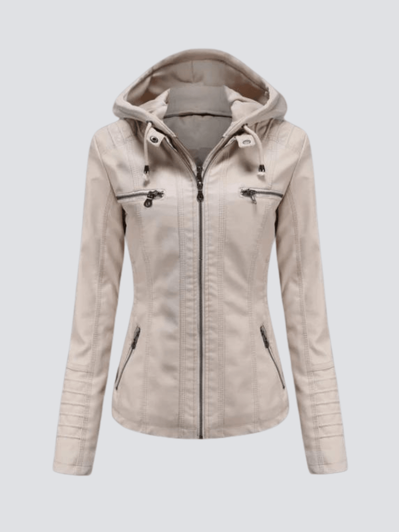 Versatile Women&#39;s Hooded Jacket With Zipper Closure