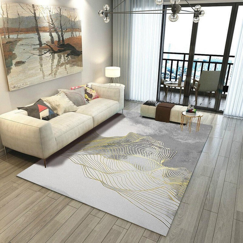Vibrant Geometric Indoor Rug - Washable Non-Slip Pet-Friendly
