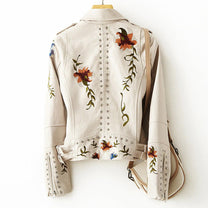 Vintage Floral Print Button-Up Jacket for Women