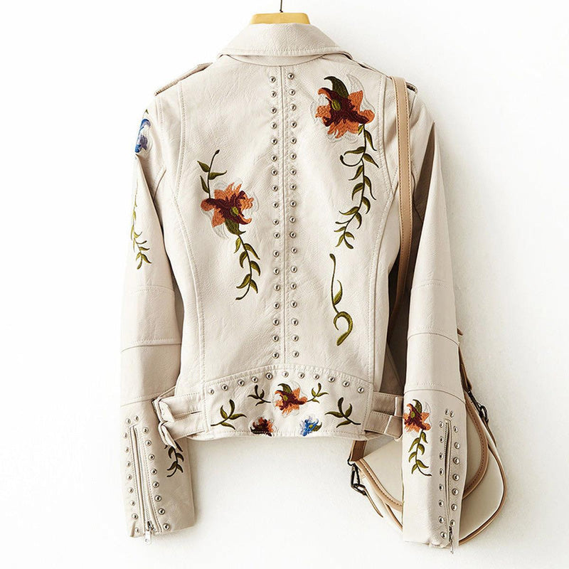 Vintage Floral Print Button-Up Jacket for Women