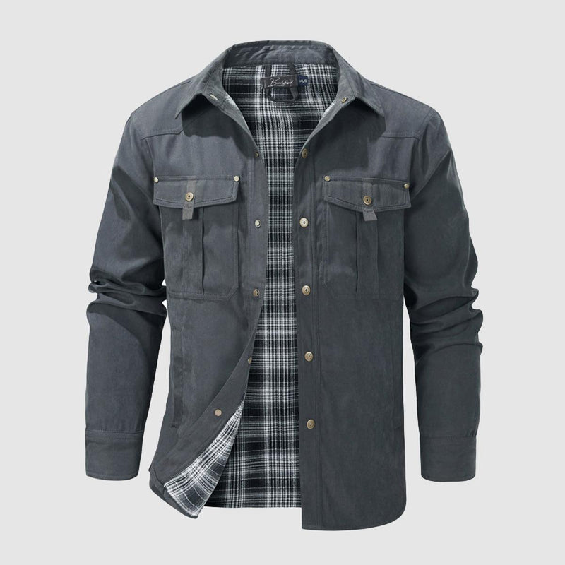 Vintage-Inspired Men&#39;s Casual Jacket