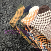 Vintage Jacquard Wool Blend Socks Set for Warmth and Comfort