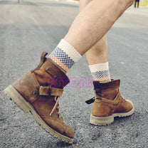 Vintage Jacquard Wool Blend Socks Set for Warmth and Comfort