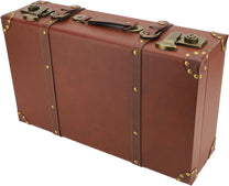 Vintage Leather Overnight Travel Case With Aluminium Lock