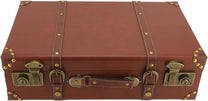 Vintage Leather Overnight Travel Case With Aluminium Lock